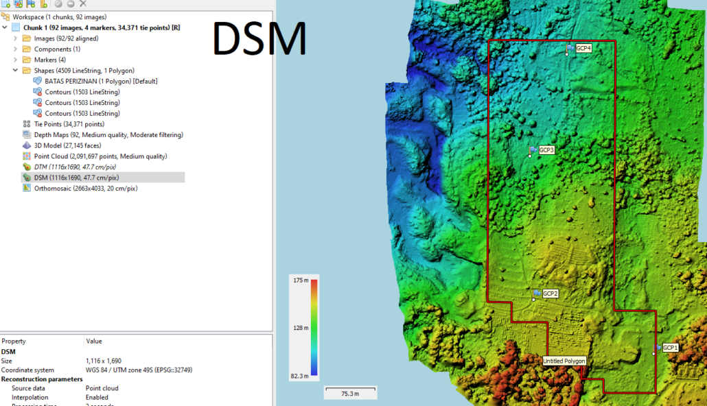 Contoh Data DSM Pemetaan Tambang